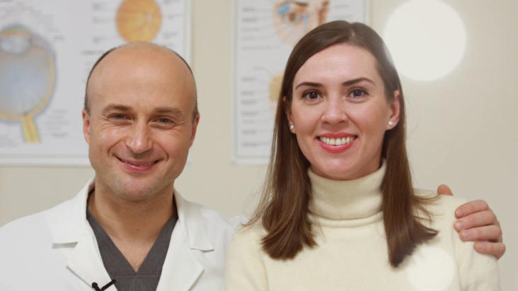 Офтальмолог Арсений Кожухов и блогер Марианна Шпарк