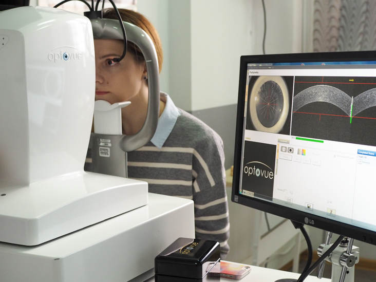 Оптическая когерентная томография роговицы глаза